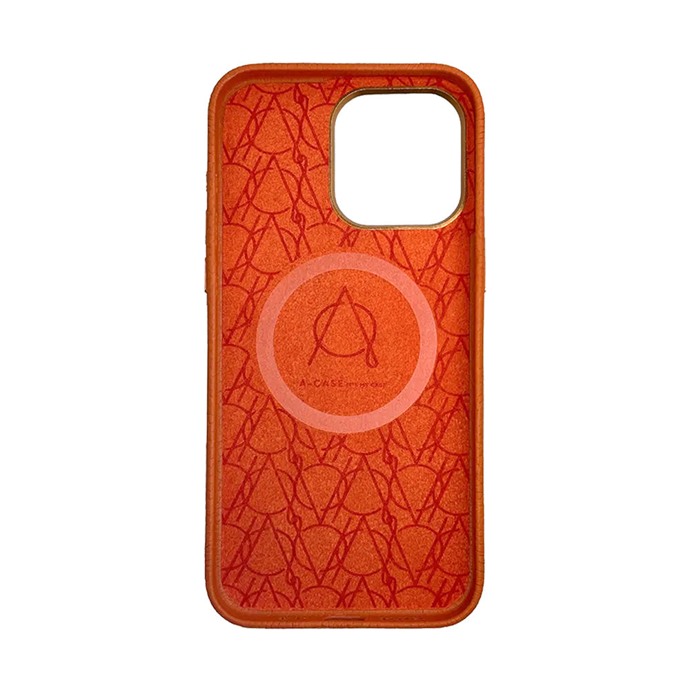 Amur Leather Case For iPhone 15 Series – Orange