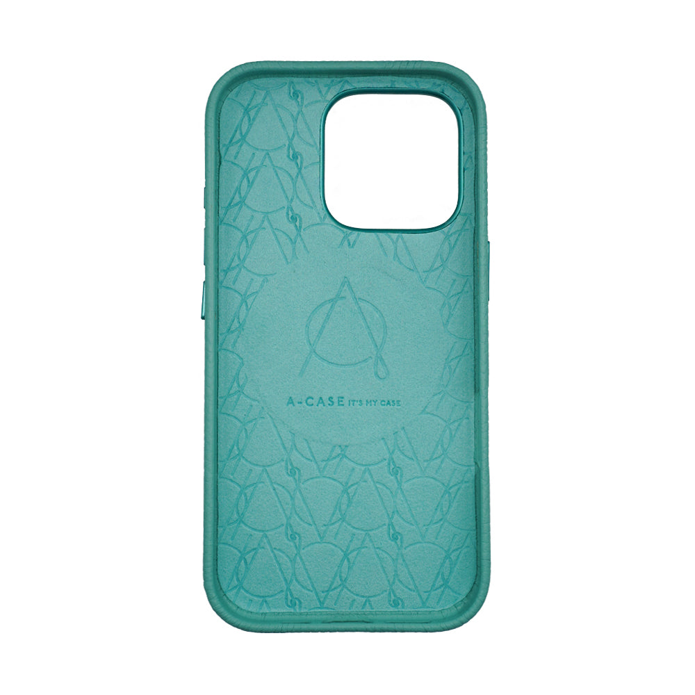 A-case Amur Genuine Leather case for iPhone 16 Series - Tiffany