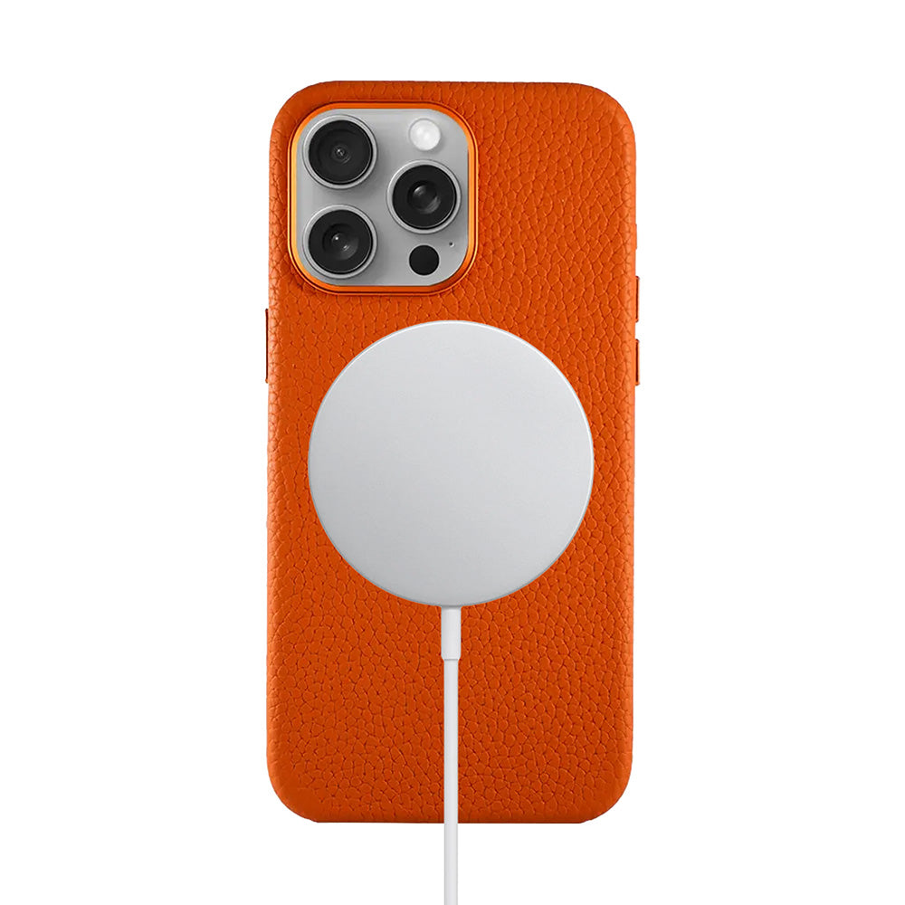 Amur Leather Case For iPhone 15 Series – Orange