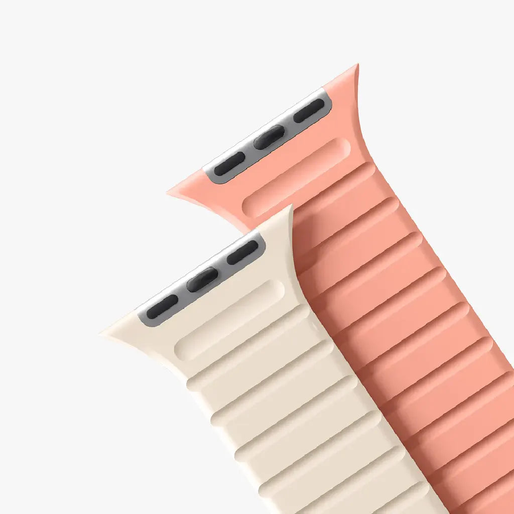 Uniq Revix Evo Reversible Magnetic Apple Watch Strap 49/45/44/42MM – Pink / Ivory