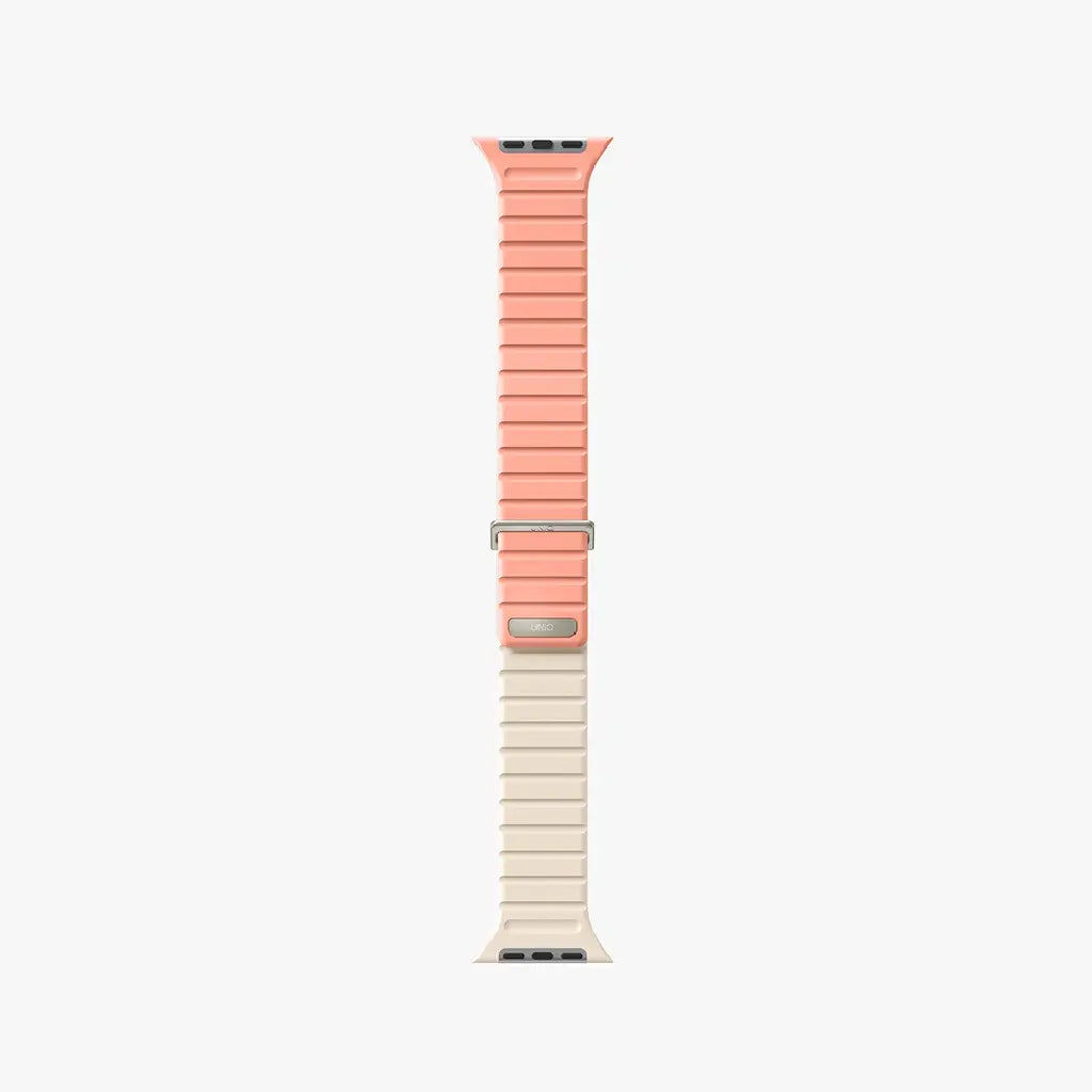 Uniq Revix Evo Reversible Magnetic Apple Watch Strap 49/45/44/42MM – Pink / Ivory