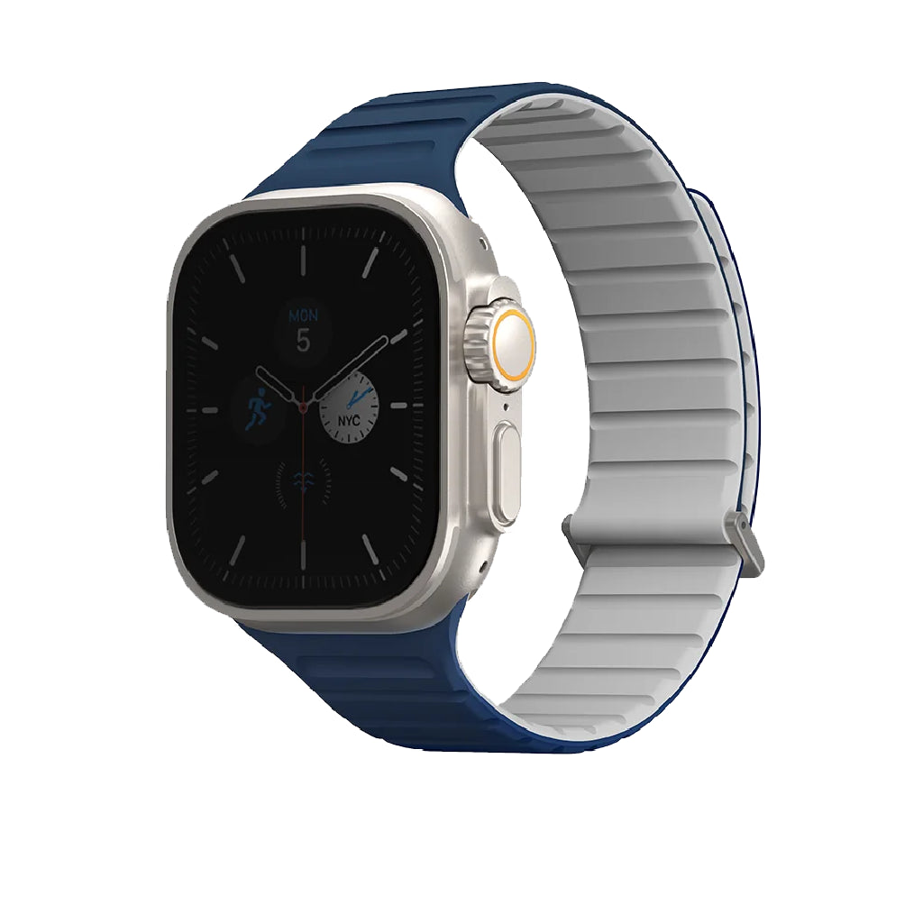 Uniq Revix Evo Reversible Magnetic Apple Watch Strap 49/45/44/42MM – Powder Blue / White