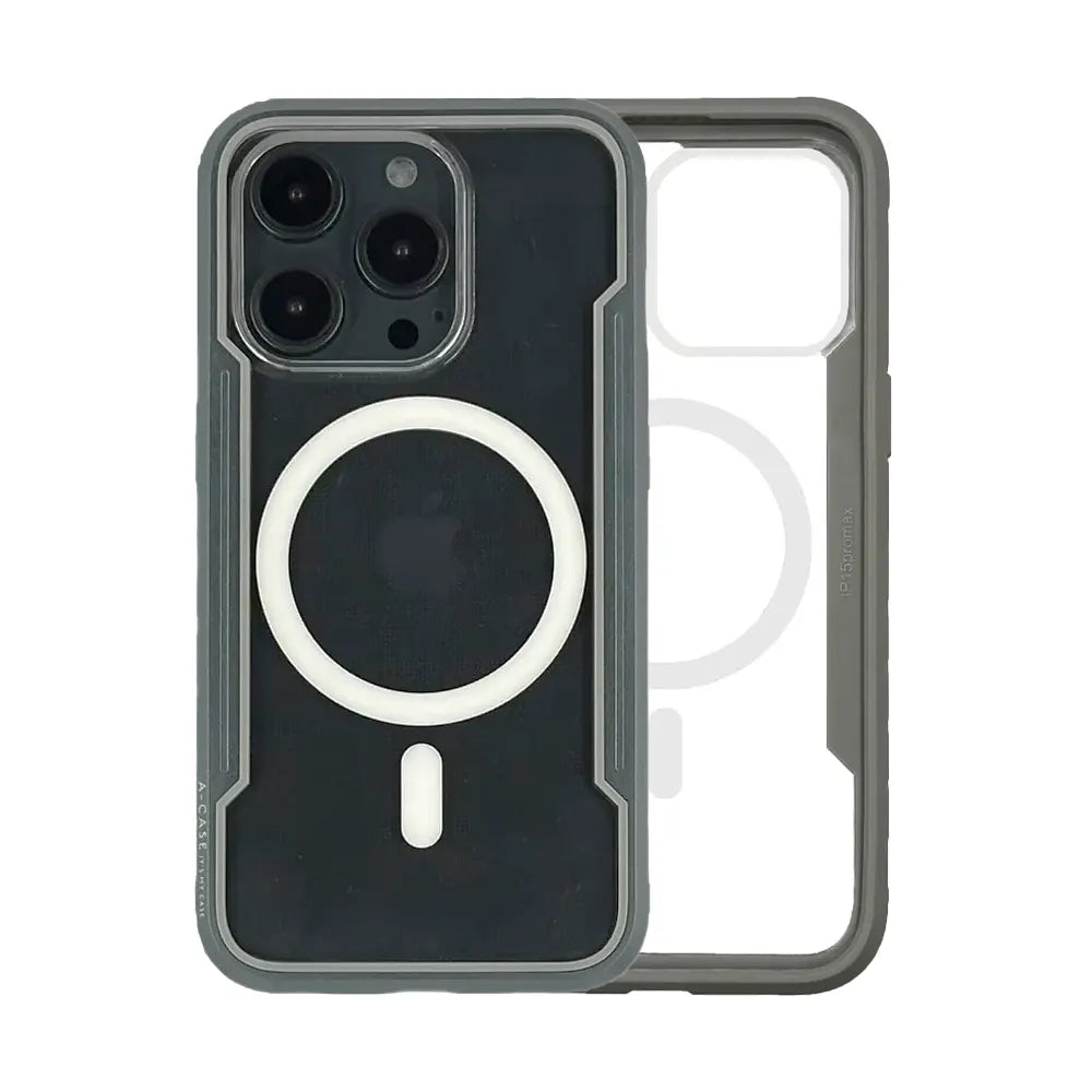 Asker Series For iPhone 15 Pro Max - Black/Gray
