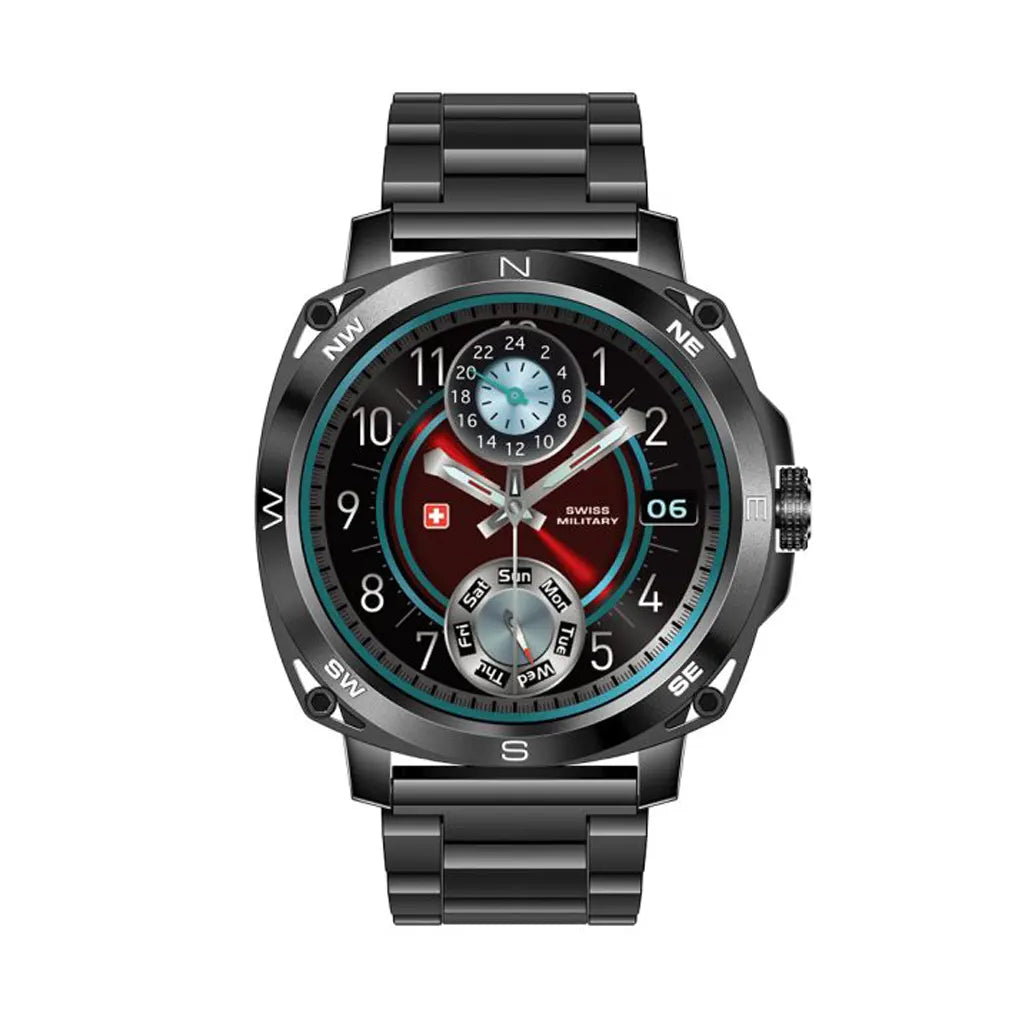 DOM 4 Black Metal Smart Watch