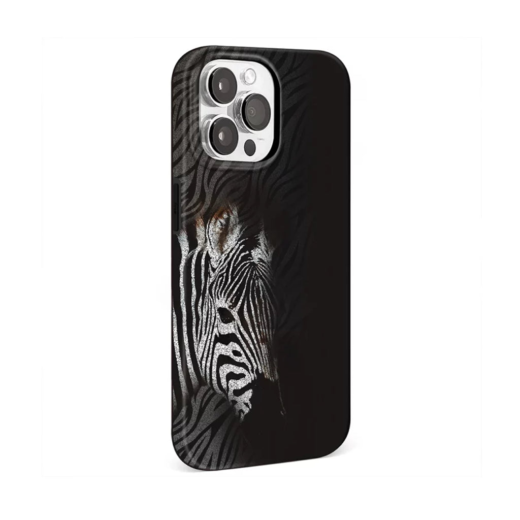 Wild Series IMD Printed Protective Case for Apple iPhone 15 Pro Max-(Zebra)